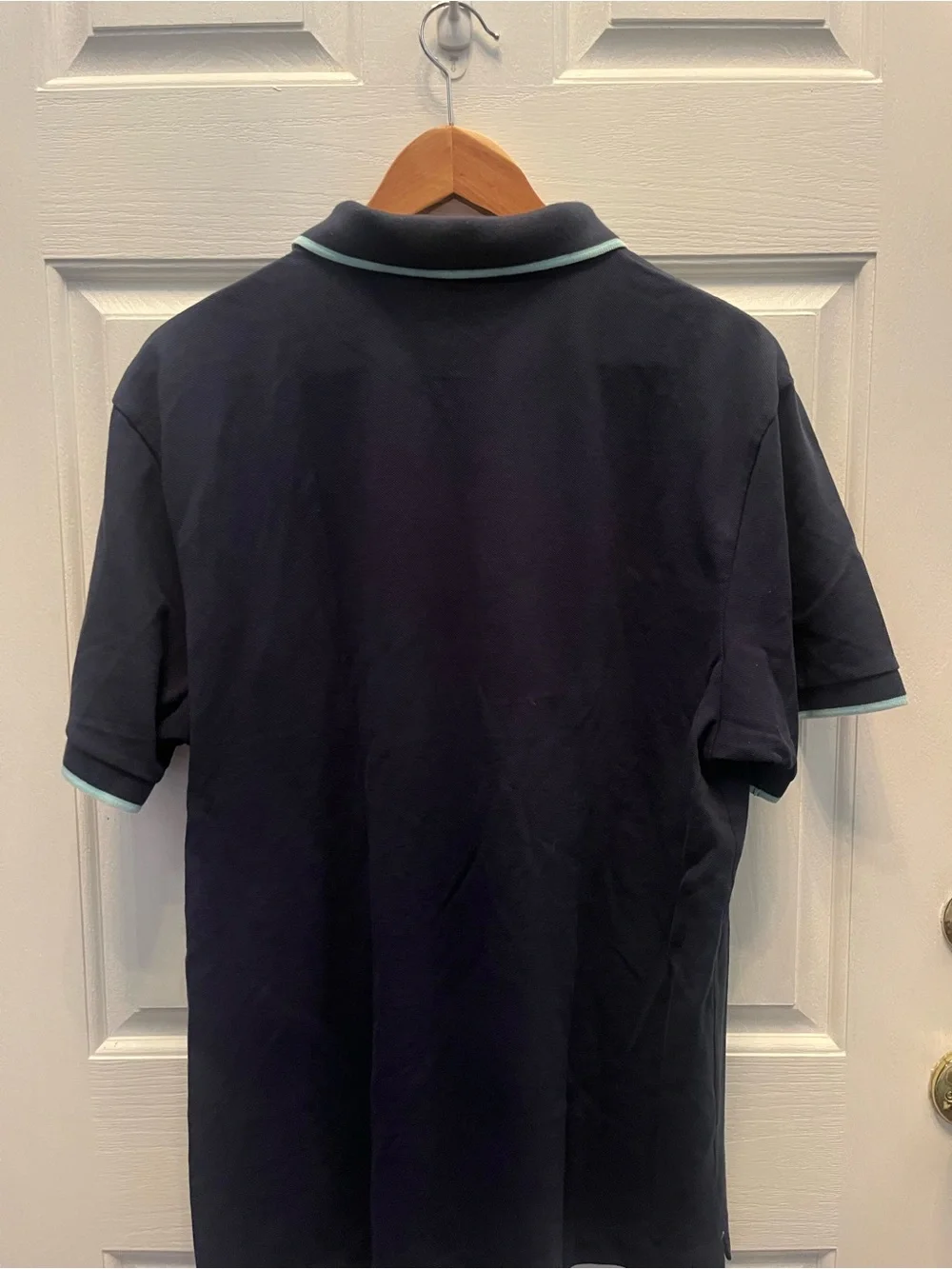 PRE-OWNED BANANA REPUBLIC MEN'S NAVY BLUE POLO- X-LARGE